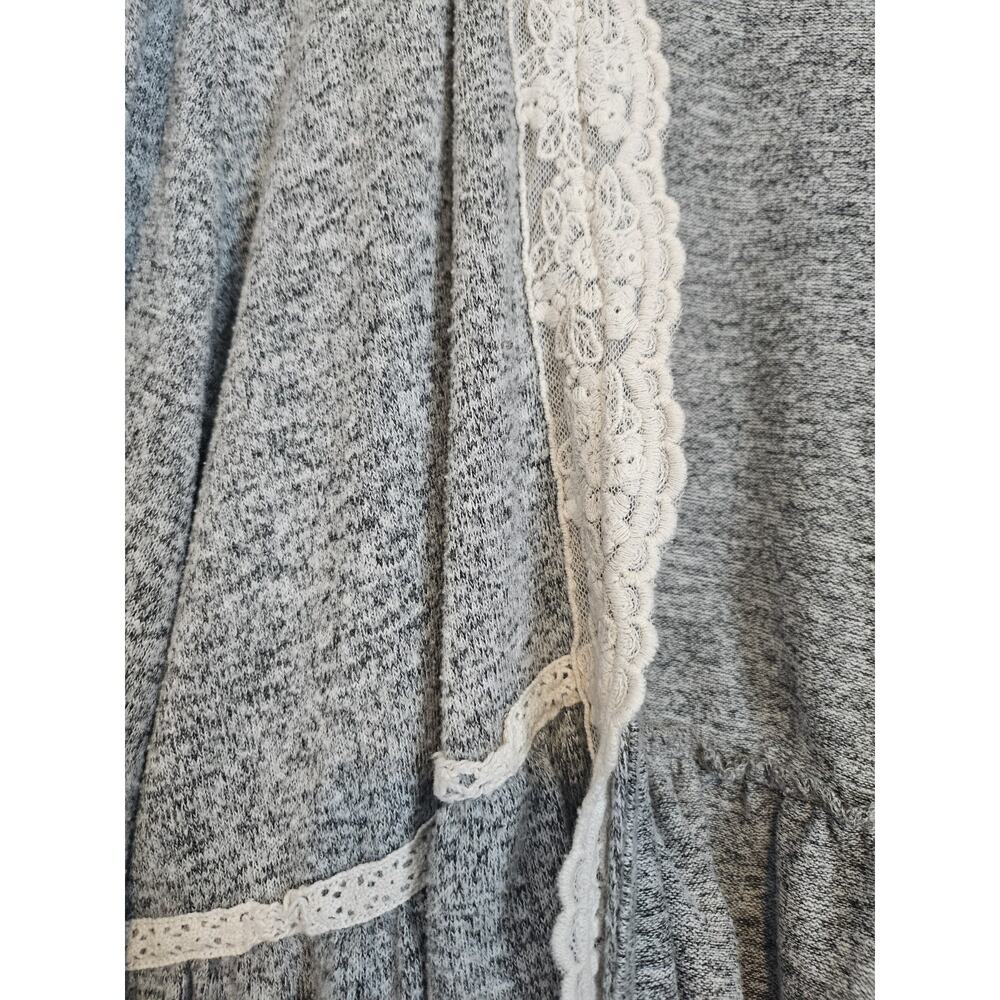 Knox Rose Women's Lace Trim Open Front Cardigan - Picture 3 of 7